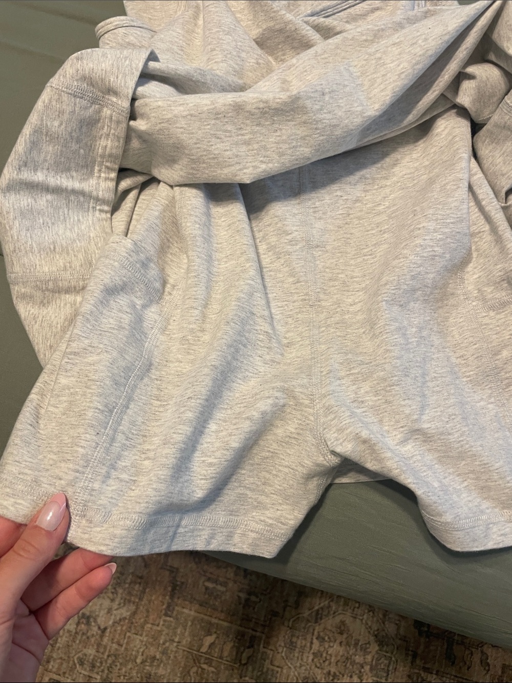 aerie gray dress with shorts - Picture 3 of 5